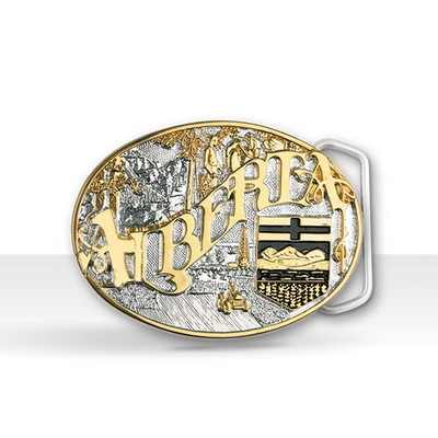 2-Tone Classic Belt Buckle (2" x 3")